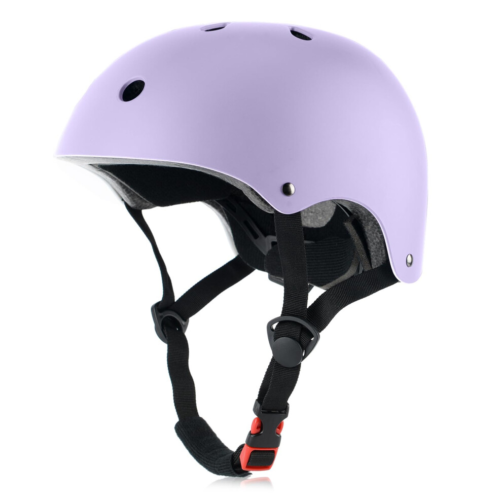Kids Bike Helmet  Adjustable and Multi-Sport  from Toddler to Youth  3 Sizes (Pale Lavender)-image-OPC-PGDPYDM-NEW