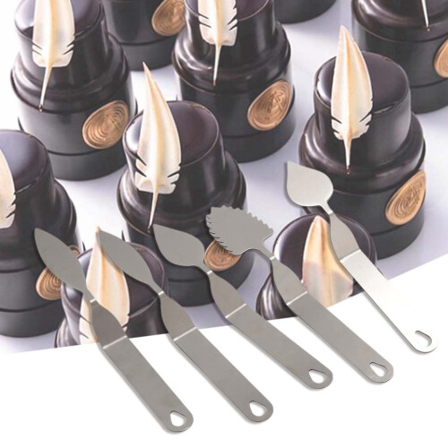 5Pcs Cake Decorating Spatula Chocolate Baking Tool 2