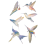 6 Pcs Large Size Bird Clings Anti-Collision Window 1