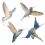 6 Pcs Large Size Bird Clings Anti-Collision Window 8