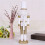 30CM Nutcracker Puppet Wooden Christmas Desktop Decorations Silver 6