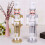 30CM Nutcracker Puppet Wooden Christmas Desktop Decorations Silver 3