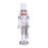 30CM Nutcracker Puppet Wooden Christmas Desktop Decorations Silver 2