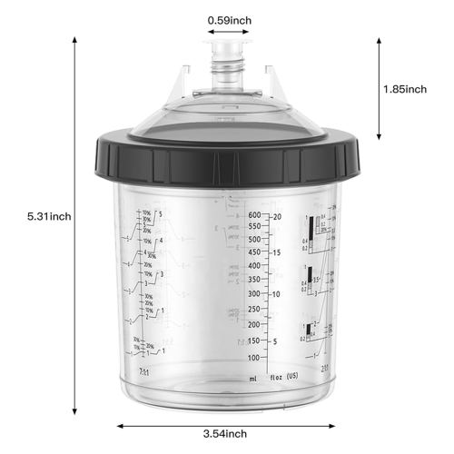 Disposable Paint Mixing Cup Kit for Automotive 2