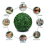 2 Pcs Artificial Plant Topiary Ball Garden Spheres L 7