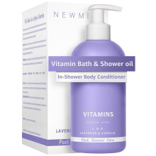 Vitamin InShower testpol Soft Skin Natural Post Shower Care hidratl test lbakra Tpll frdoolaj Levendula vanlia Self Care Spa Gift