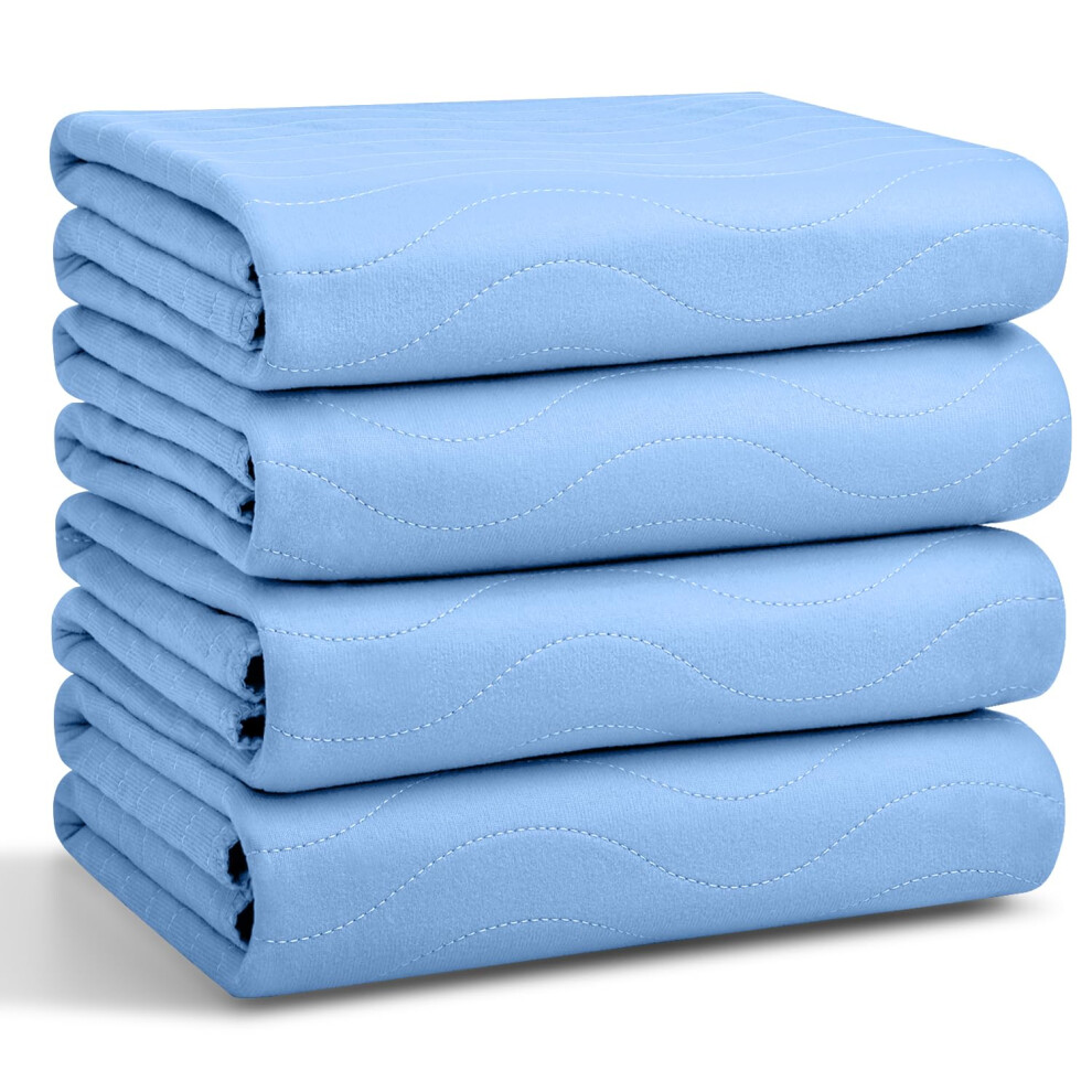 Conkote Conkote? Washable Underpads 34 X 36 (Pack Of 4) Waterproof Protective Pad For Bed Couch Sofa Floor Reusable Bedwetting Incontinence Pads For