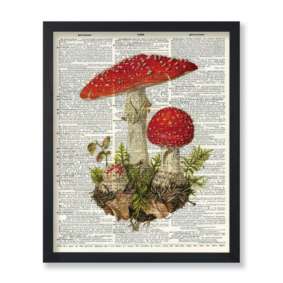 Poster Master - Affiche de dictionnaire vintage - Impression botanique rétro - Cadeau pour jardinier, pendaison de crémaillère - Page de livre de
