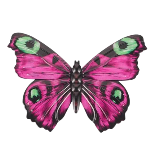Outdoor Wall Decor Butterfly Decoration Metal pink on OnBuy
