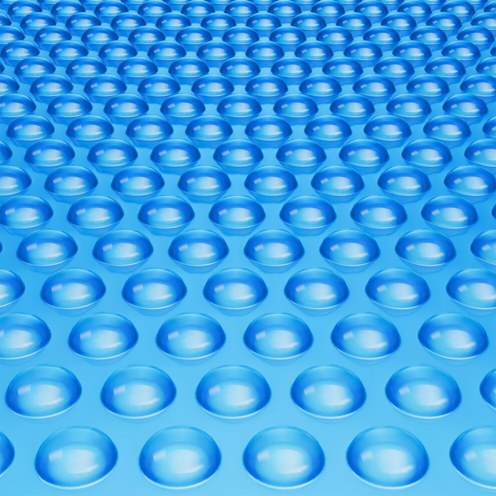 VEVOR Solar Pool Cover 10 ft Round Solar Blanket for Inground Above Ground Swimming Pools, 15 mil Heavy-Duty Solar Cover, Thermal Bubble Covers Blue (