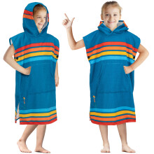 SUN CUBE Kids Changing Robe Surf Poncho Kids Beach Towels Hooded Towel for Teens Bath Pool Microfiber Quick Dry Wearable Towel Poncho with Hood S