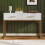Dressing Table White -H76.5/W100/D45 cm 9