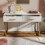 Dressing Table White -H76.5/W100/D45 cm 5