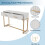 Dressing Table White -H76.5/W100/D45 cm 3