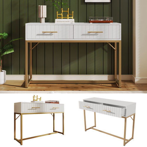 Dressing Table White -H76.5/W100/D45 cm
