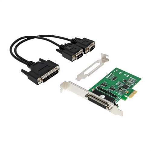 PCIE Serial RS232 Ports Adapter Card Pcie X1 I/O Controller PCIe 2.0 ...