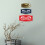 Fancy Beware Eigenaar is gewapend bord (blauw) - Groot 2-pack 4