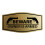 Fancy Beware Eigenaar is gewapend bord (Geborsteld goud) - Klein 2-pack 1