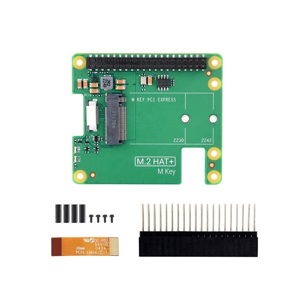 Pcie To M.2 Hat+ For 5 Gen2 Gen3 Nvme Ssd 2230/2242 M Key Pcie Gpio Expansion Board Rpi5 4852496744816