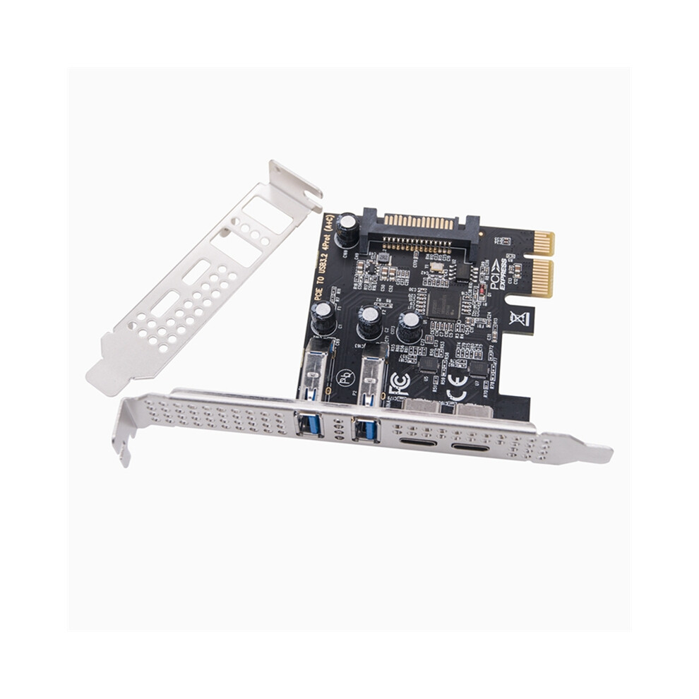 Type C Usb 3.2 Gen1 5Gbps Pcie Card Adapter Pci Express Board 2Xusb A Port+2Xtype-C Port/Usb3.2 Pci-E Expansion 4852496743789