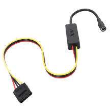 DC 5525 to IDE Hard Drive Power Supply Cable 12V Large 4PIN with Step-Down Voltage Regulator
