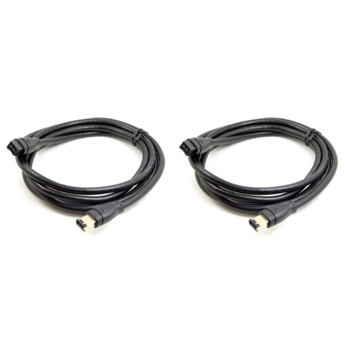 2X FireWire IEEE 1394B Cable 9Pin to 6Pin 800Mbps Data ( 1.8Meter) 1