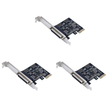 3X High Quality Parallel Port DB25 25Pin Pcie Riser Card Printer to PCI-E Express Converter Adapter AX99100