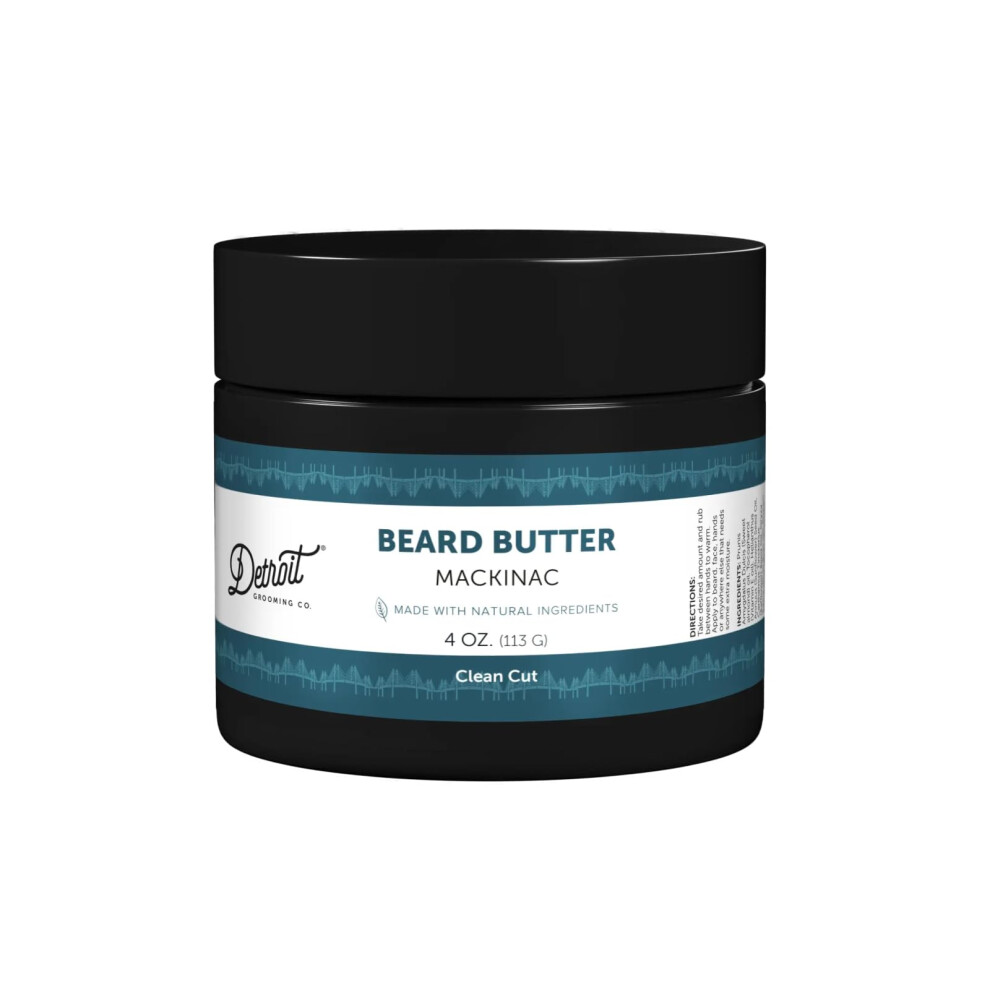 Spolocnost Detroit Grooming Co. Detroit Grooming Mackinac Beard Butter - Softening & Hydrating Beard Butter (4 Oz)