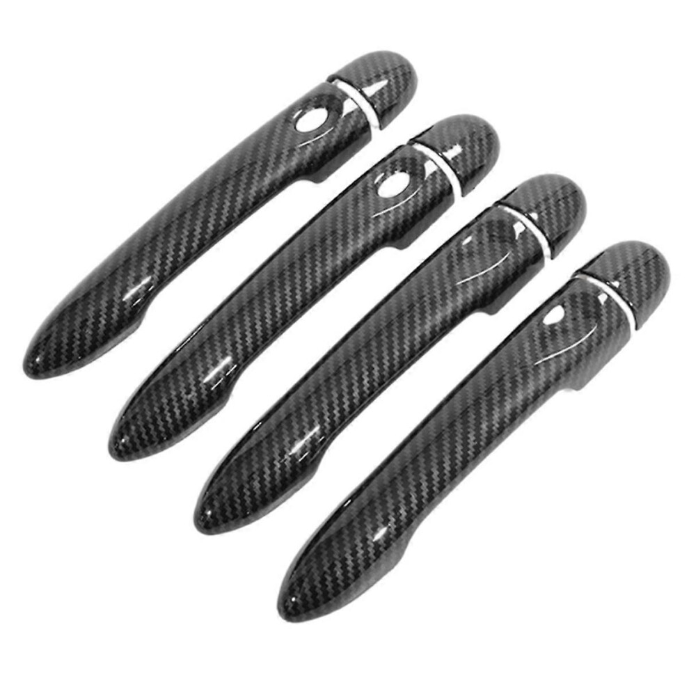 Car Exterior Door Handle Cover Trim for Smart 453 16-2021 Car Exterior Handle Carbon Fiber Pattern
