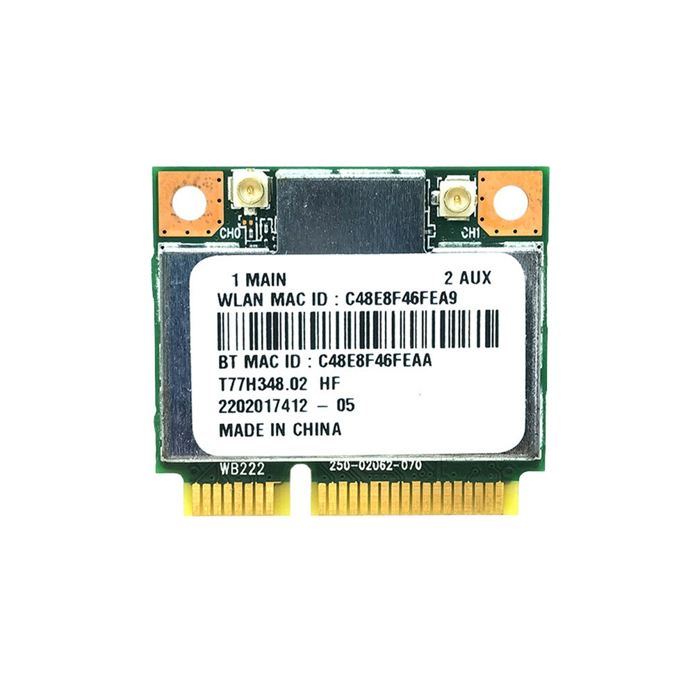 Ar5b22 Ar9462 Wifi Card 300Mbps 2.4G/5G Dual Band Bluetooth 4.0 Mini Pcl-E Adapter For Windows7/8/10 4852496750428