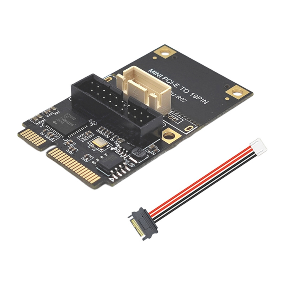 Mini Pcie To 19Pin 2Port Usb3.0 Adapter Expansion Card Riser Pci Express Usb 3.0 5Gbps Converter Board 4852496751920