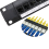 3X 8 Port Straight-Through CAT6 Patch Panel RJ45 Network Cable Adapter Jack Ethernet Distribution Frame 6