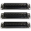 3X 8 Port Straight-Through CAT6 Patch Panel RJ45 Network Cable Adapter Jack Ethernet Distribution Frame 2