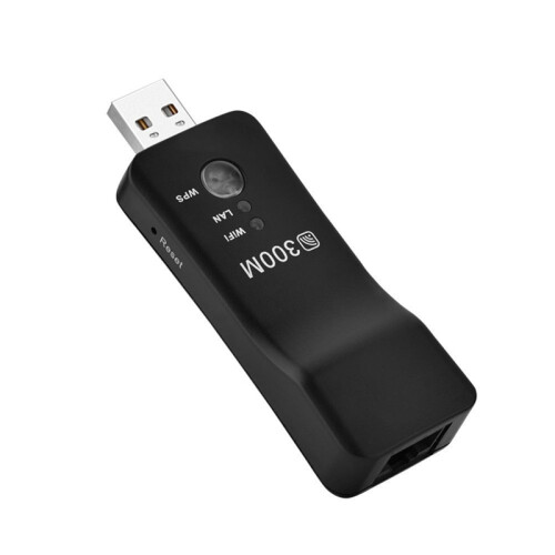 Wireless USB Universal 300Mbps for Smart TV Wifi Repeater Adapter Ethernet Network 1