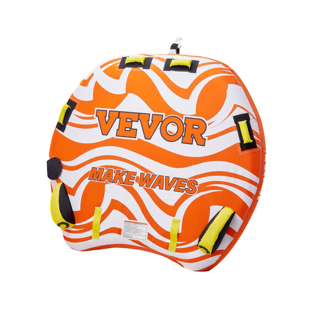 VEVOR Towable Tubes for Boating  1-2 Riders Inflatable Towable Tube for Boat to Pull  340lbs Capacity Boat Tubes and Towables for Water Sports - with