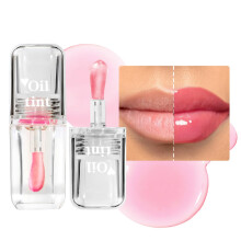 HUDABABY Transparent Warm Changing Pearl Lip Oil Magic Color Changing Lip Oil Moisturizing And Moisturizing Lip Gloss Reducing Lip Lines Hydrating L