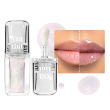 HUDABABY Transparent Warm Changing Pearl Lip Oil Magic Color Changing Lip Oil Moisturizing And Moisturizing Lip Gloss Reducing Lip Lines Hydrating L