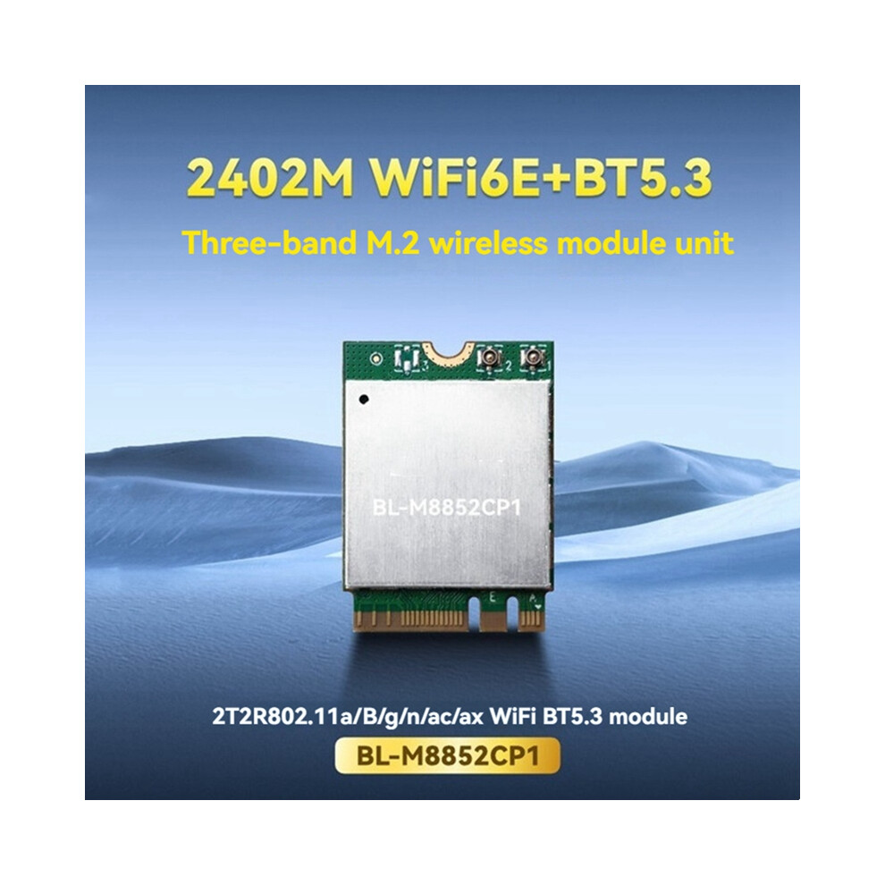 Wifi 6E Network Card Rtl8852ce M.2 Ngff Wireless Adapter 2.4G/5G/6G Bluetooth 5.3 2400M Wifi 4852496756864