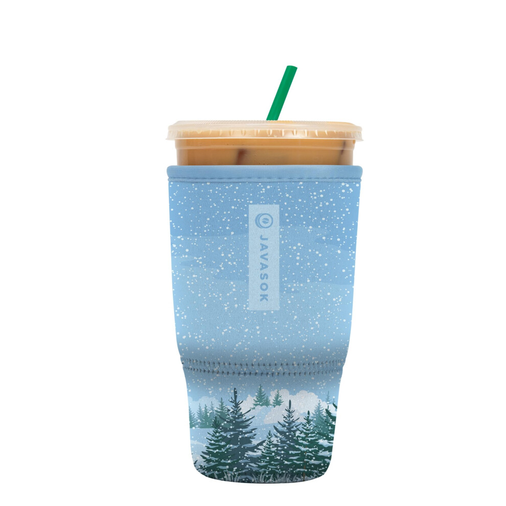 Sok It Java Sok Iced Coffee & Cold Soda Insulated Neoprene Cup Sleeve (Winter Wonderland  Large: 30-32oz)-image-OPC-PGDQCH7-NEW