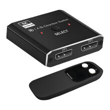 8K DisplayPort Switch 2 in 1 Out/ Out Display Port DP Supports 8K30Hz 4K120Hz for PC Monitor Laptop Etc