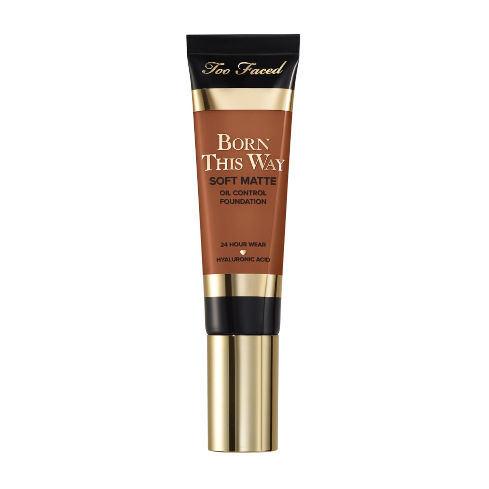 Too Faced Born This Way Soft Matte Foundation | Hydrating  Oil Control  Long Lasting + Waterproof  1 Fl Oz  Maple