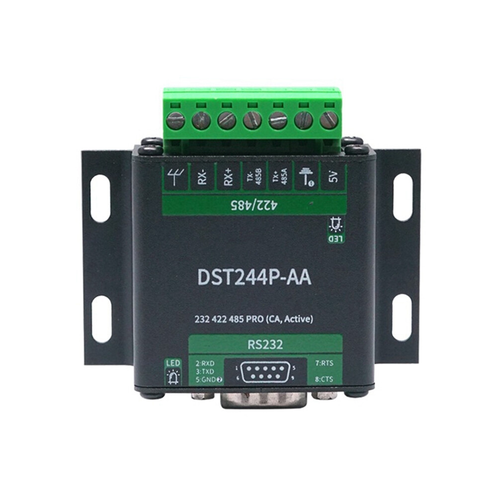 Photos - Cable (video, audio, USB) RS232 422/485 PRO Industrial Grade Isolation Signal Conversion Serial Port Module Converter with Metal Shell DST244P-AA