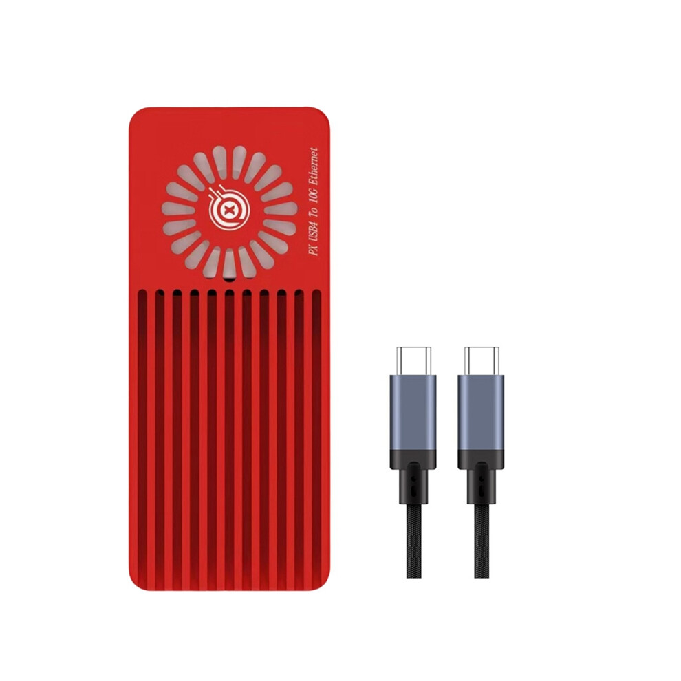 For 10G Network Card Usb4 To Ethernet For 3/4 10Gbps Win10/11 Linux Red 4852496759100