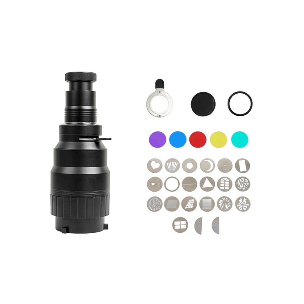 Photograph Flash Snoot Conical Lens Video Photo Studio Kit With Optical Spot Gobos Fittings Light 4852496759018