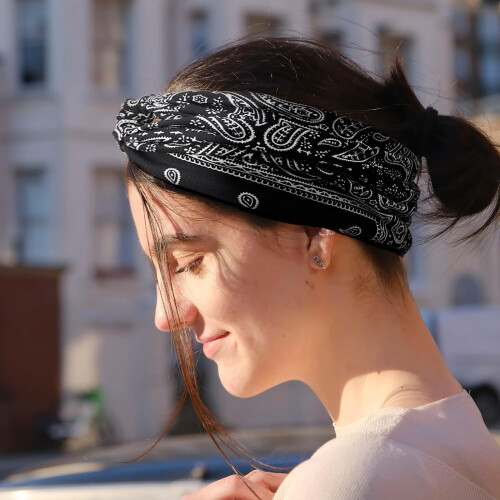 Dreshow 4 pack Boho Cotton Bandbands non glipt 2