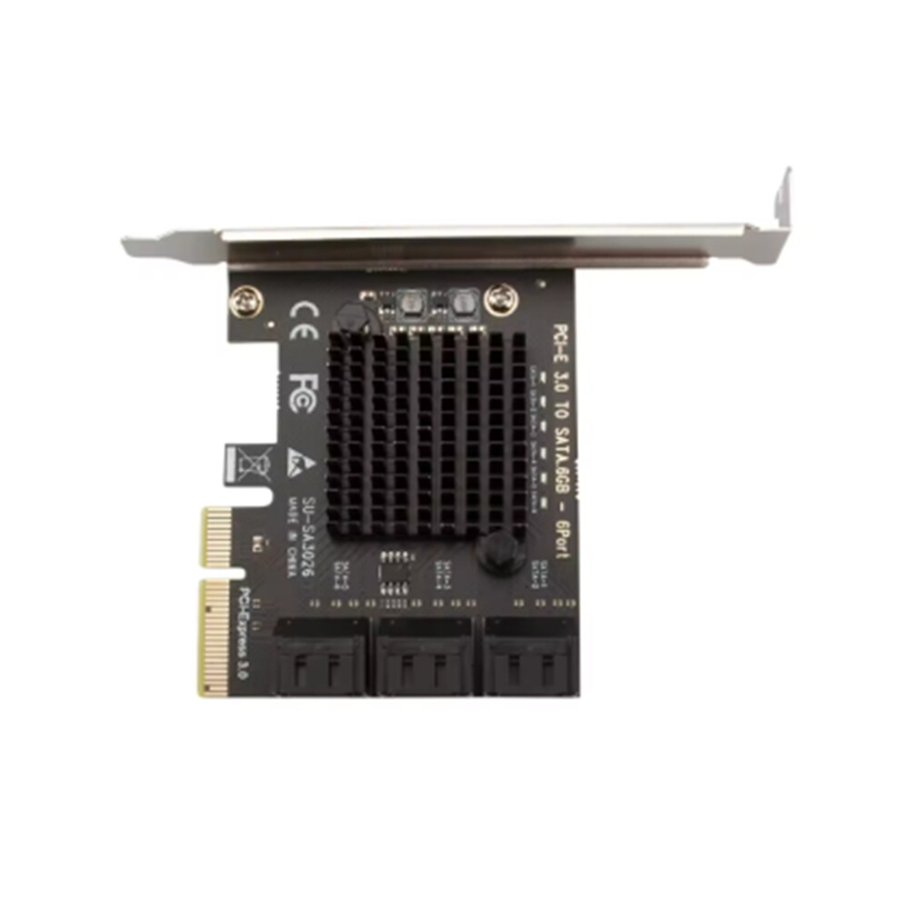 Pci-E 6 Ports Sata Card 4X Cards Pci Express To 3.0 Iii 6Gbps Pcie X4 Expansion Adapter Board 4852496760656