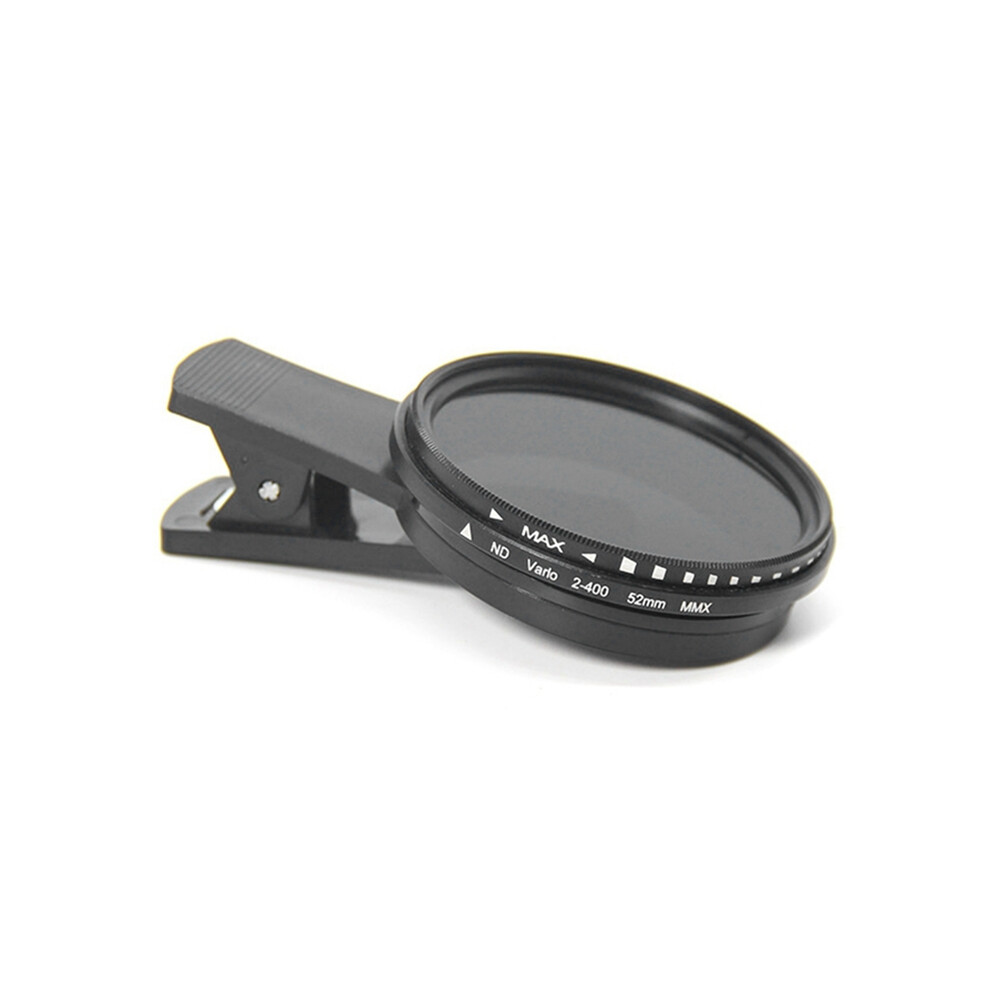 52Mm Phone Nd Filter Nd2 To Nd400 Clip-On Variable Neutral Density For Mobile Smart Camera 4852496760663