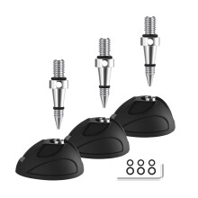 3Pc Universal Tripod Flexible Feet Pad Non Slip Monopod Replacement with 3/8 Inch Screw for Greater Stability