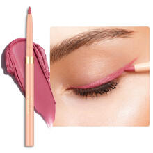 Oulac Pink Retractable Eyeliner Pencil 2in1 Waterproof Makeup Pen for Eye Liner and Lip Liners Smooth and Creamy Long Lasting Matte Finish Vegan &