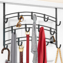 LYNK Professional? HomeOver Hook Hooks Rack - 14 Hook Over Door Akaszt - Ajt feletti trlkzotart - Akaszthat trlkzok vagy ruhk - Frdoszoba